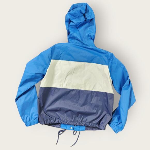 Levi's Wind Breaker Juniors Sz S Mesh Lined Hooded Full Zip/Snap Colorblock - Picture 3 of 9